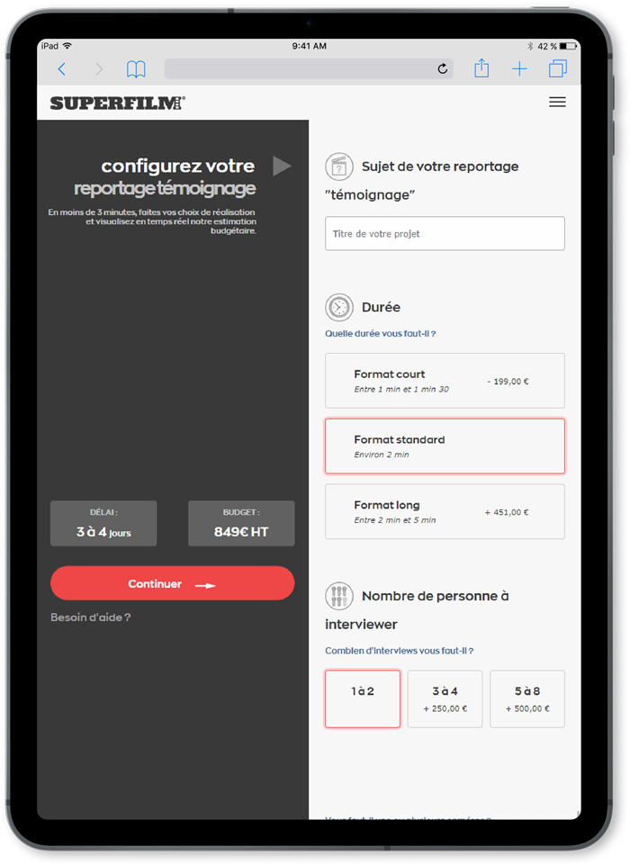 https://www.fabienrodrigues.com/Superfilm - Configuration